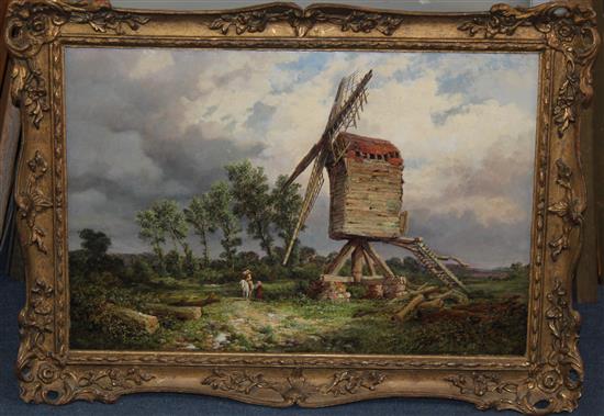 Samuel Henry Baker (1824-1904) A Ruined mill, Warwickshire, 15 x 22.5in.
